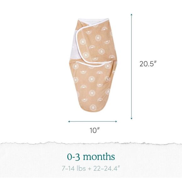 aden + anais essentials Easy Zipless Swaddle Wrap. 0-3 Months - Picture 5 of 7